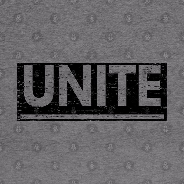 Unite! Typography Black by ebayson74@gmail.com